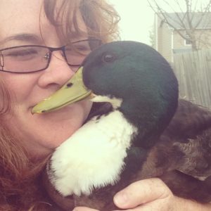 Mama and her duck, Petey