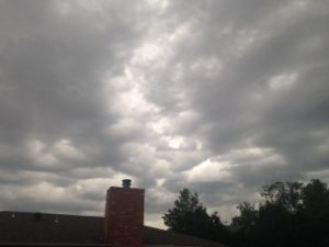 Storm clouds over Tulsa - my dogs hate rain