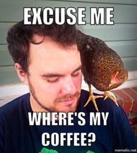 Excuse me - where's my coffee?