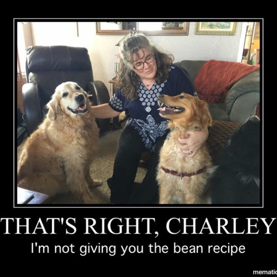 Charlie wouldn't give me the secret recipe www.DotTreatWeb.com