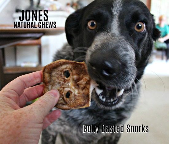 Bully Basted Snorks from Jones Natural Chews - Treat your dog to happiness